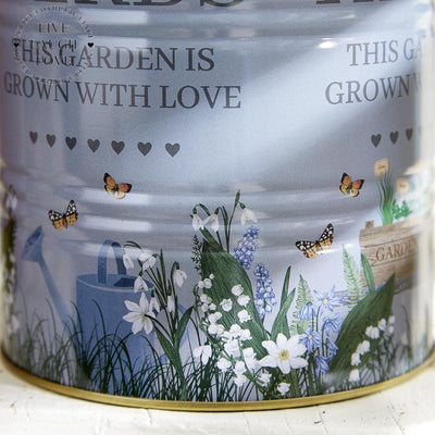 Vintage Country Style Storage Tin - Home Grown Herbs - LIVE LAUGH LOVE LIMITED