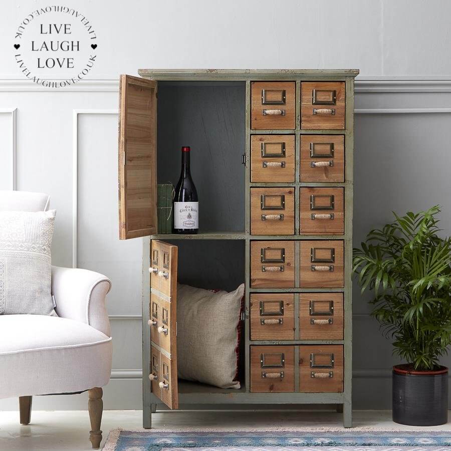 Cabinet with many small drawers 2025