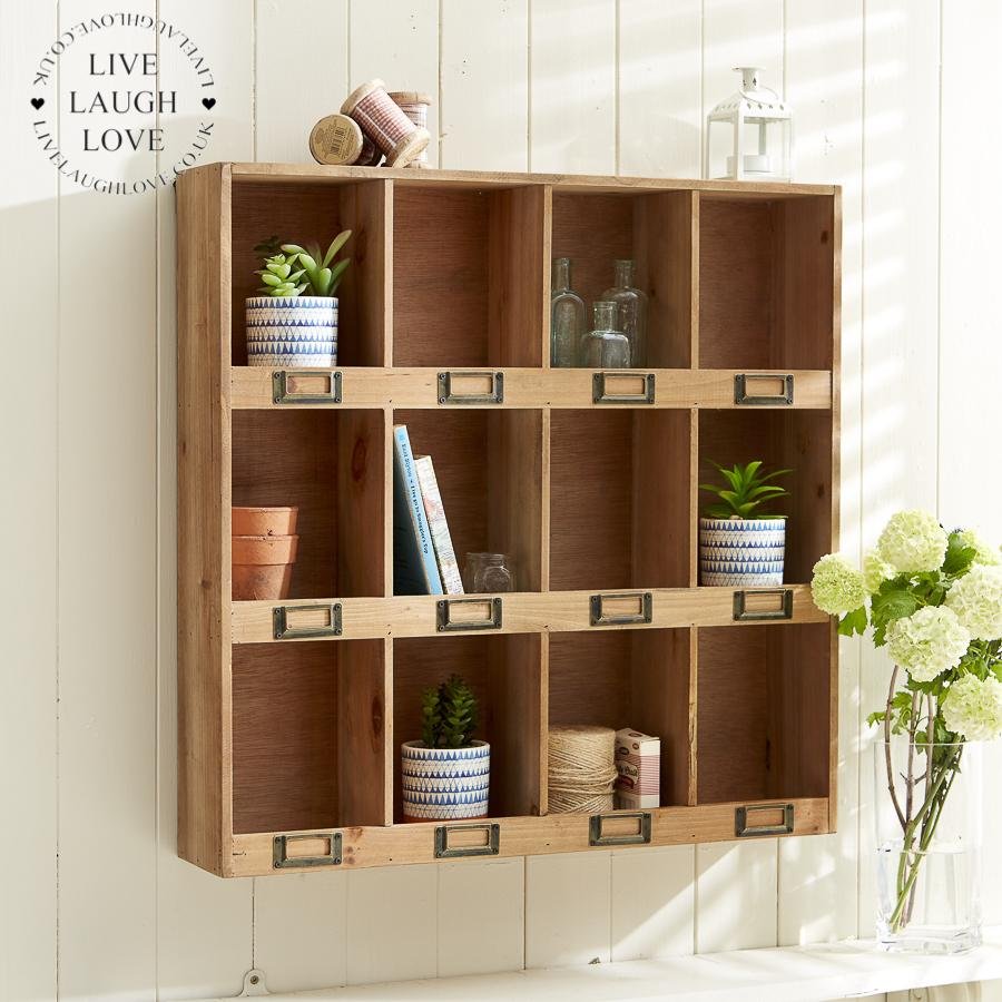 Wall Storage Unit - LIVE LAUGH LOVE LIMITED