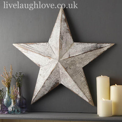 White Amish Barn Star ***Second*** - LIVE LAUGH LOVE LIMITED