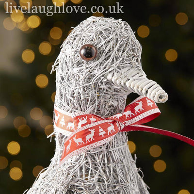 Whitewash Twiggy Penguin - LIVE LAUGH LOVE LIMITED