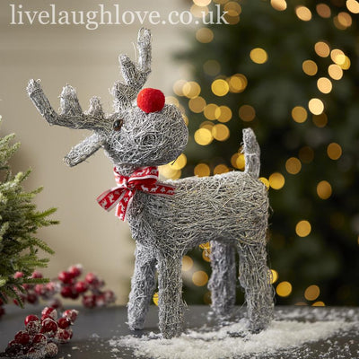 Whitewash Twiggy Reindeer - LIVE LAUGH LOVE LIMITED