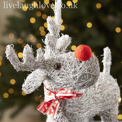 Whitewash Twiggy Reindeer - LIVE LAUGH LOVE LIMITED