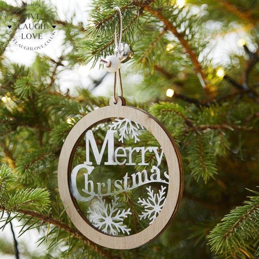 Wood And Metal Merry Christmas Hanger - LIVE LAUGH LOVE LIMITED