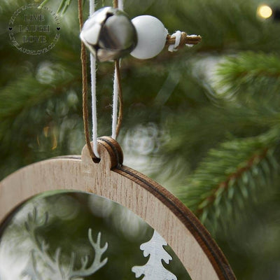 Wood And Metal Stag Christmas Decoration - LIVE LAUGH LOVE LIMITED