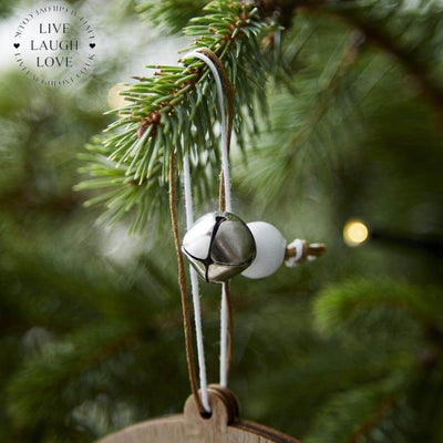 Wood And Metal Stag Christmas Decoration - LIVE LAUGH LOVE LIMITED