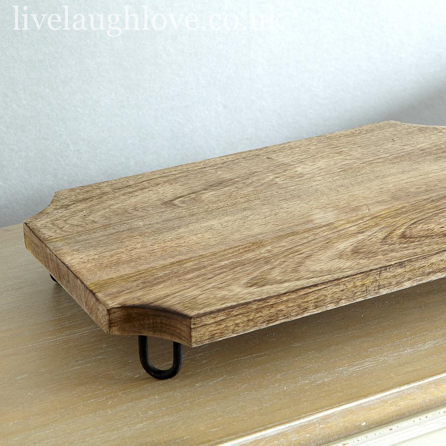 Wooden Display Board On Metal Legs - LIVE LAUGH LOVE LIMITED