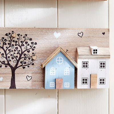 Wooden House Plaque - LIVE LAUGH LOVE LIMITED
