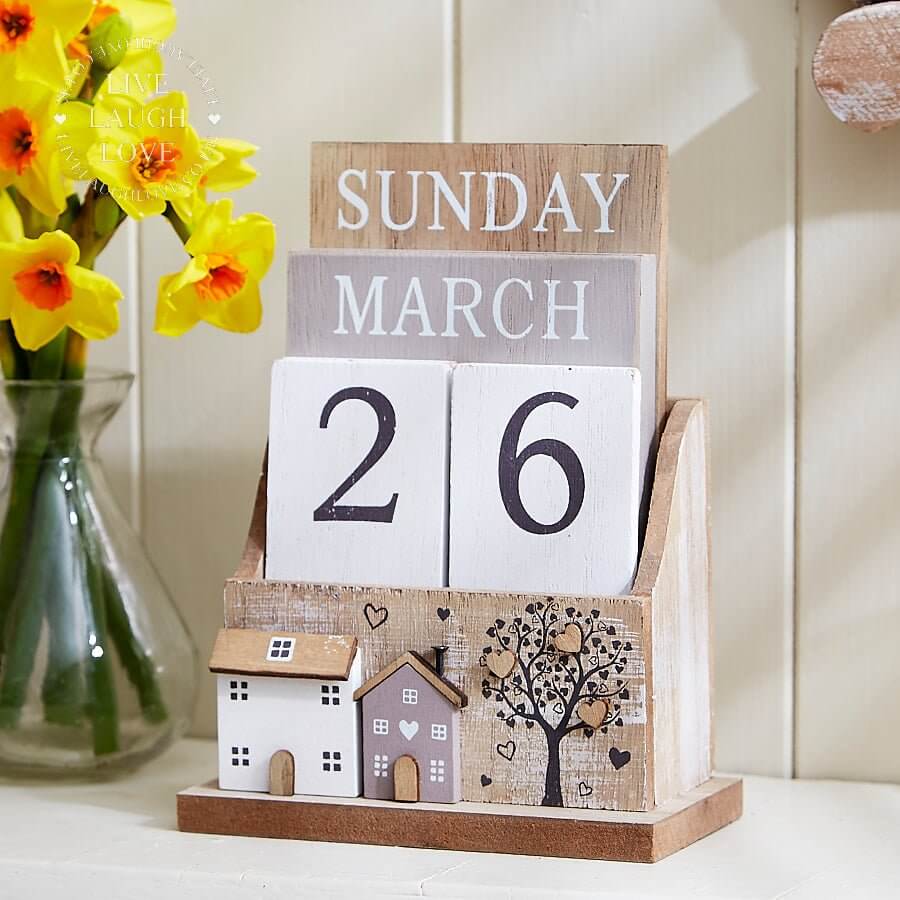 Wooden Houses Calendar - LIVE LAUGH LOVE LIMITED