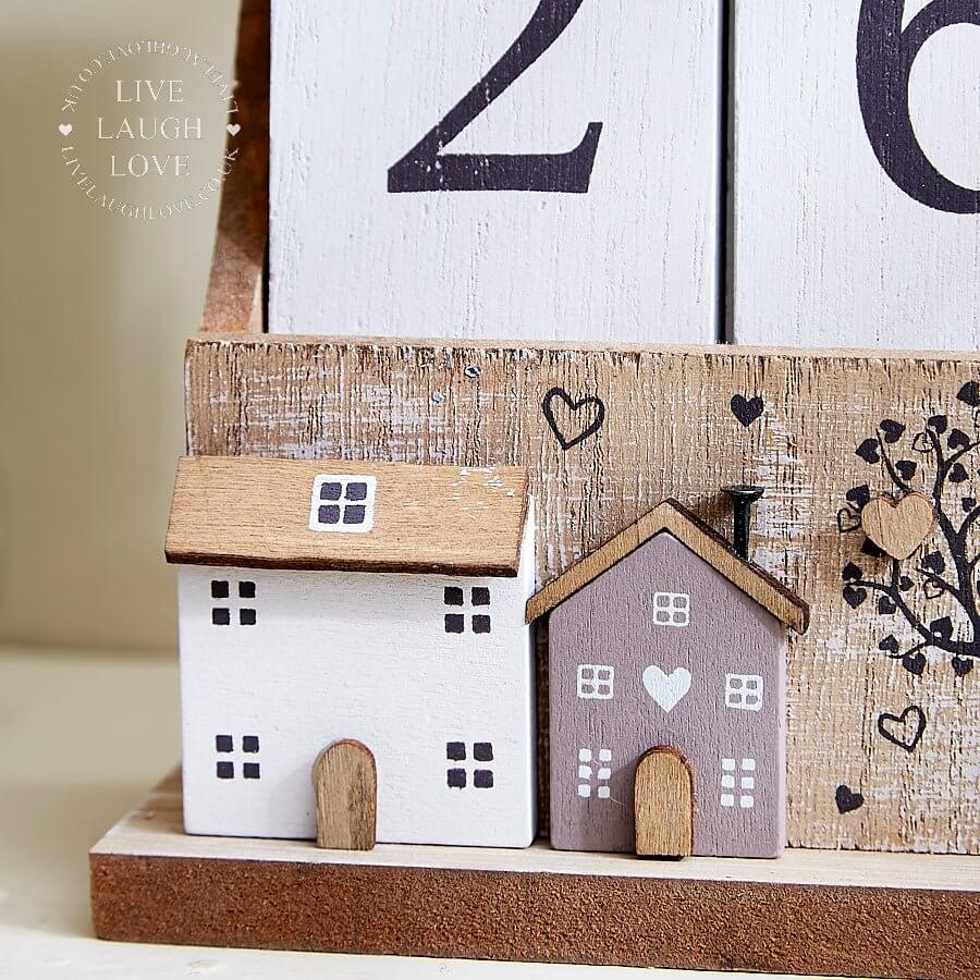 Wooden Houses Calendar - LIVE LAUGH LOVE LIMITED