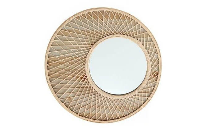 Woven Off Set Mirror - LIVE LAUGH LOVE LIMITED
